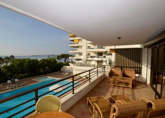 Sea view apartment in Portals for long term rental