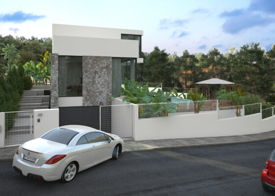 Project: New build villa in Cala Vinyas with 4 bedrooms