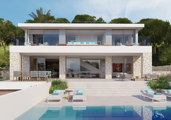 Luxus Meerblick Villa in Costa den Blanes zu verkaufen