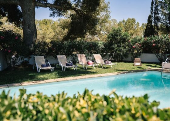 Ibiza style villa for rent in sol de Mallorca
