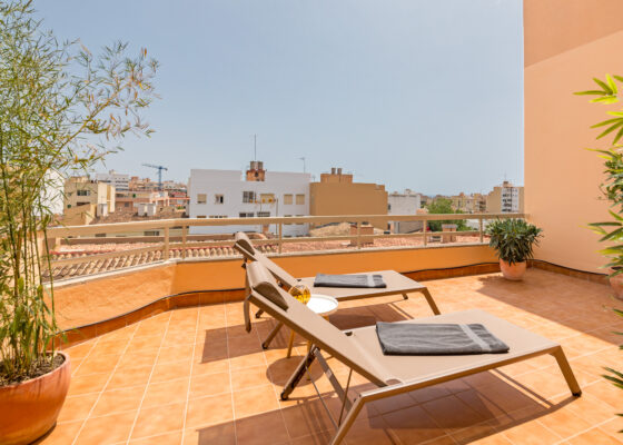 Wunderschöne komplett renovierte Wohnung in Son Espanyolet mit 2 grossen Terrassen
