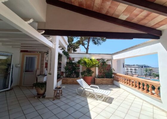 House with distant sea views for sale in Santa Ponsa