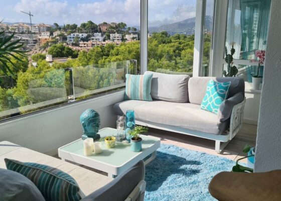 Moderne Wohnung mit Meerblick in Nova Santa Ponsa zu vermieten