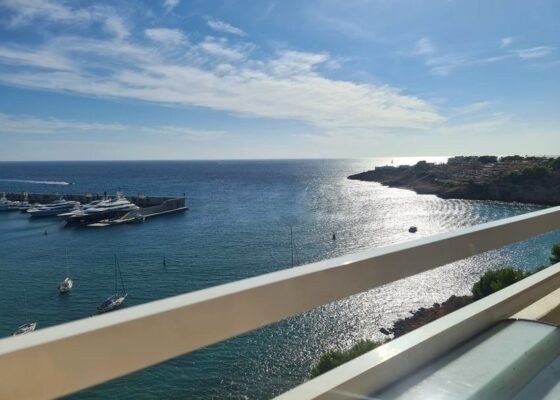 Seaview penthouse in port adriano to rent