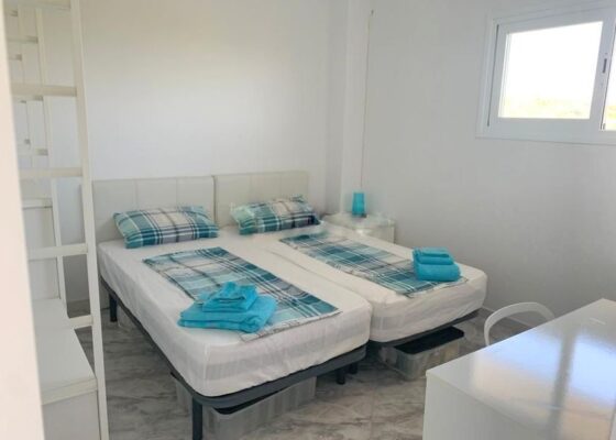 Seaview penthouse in port adriano to rent
