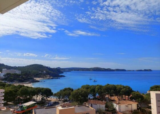 Apartamento con vistas al mar en paguera para alquilar