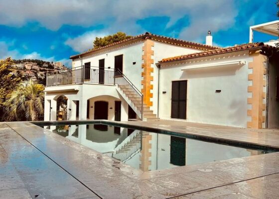 Seaview Villa with sea access in port andratx