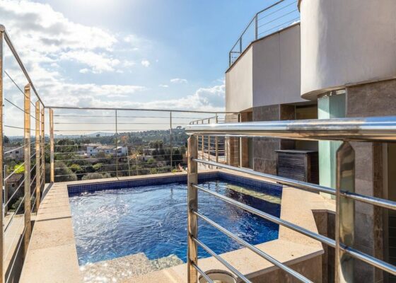 Stunning penthouse with pool for sale