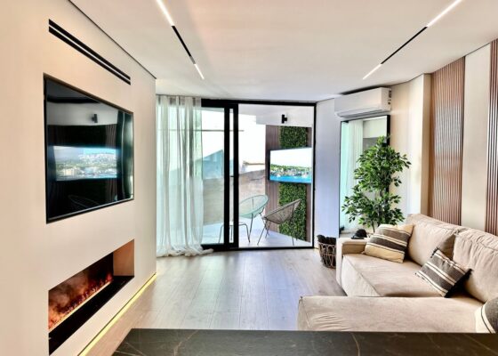 Seaview apartment in santa ponsa with sea access