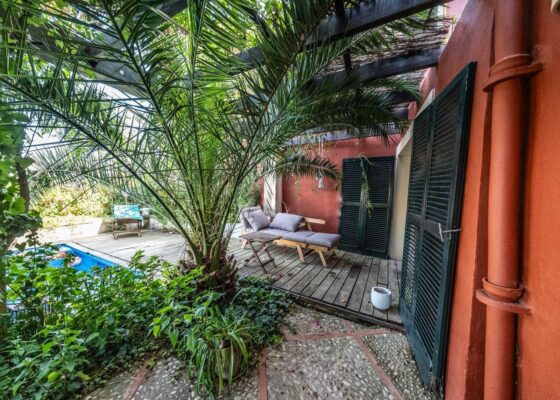 Groundfloor with pool in Bonanova for rent