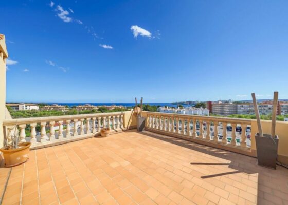 Seaview penthouse in Palmanova to rent