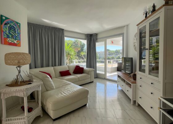 Seaview apartment with sea access in Cala Vinyas for sale