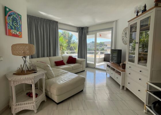 Seaview apartment with sea access in Cala Vinyas for sale