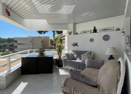 Seaview apartment with sea access in Cala Vinyas for sale