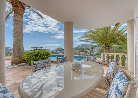 Seaview Villa in Port Andratx with views over the bay for sale