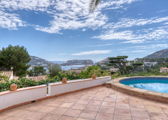Seaview Villa in Port Andratx with views over the bay for sale