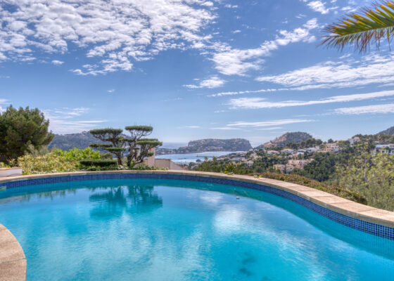 Seaview Villa in Port Andratx with views over the bay for sale