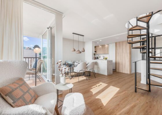 Duplex Penthouse with sea views in Bonanova for sale